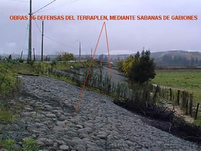sabanas de gabiones para defensa terraplen